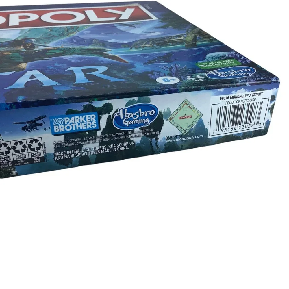 Monopoly Avatar‎ Hasbro Gaming Defend Pandora Against The RDA! Family Board Game